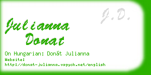 julianna donat business card