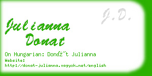 julianna donat business card